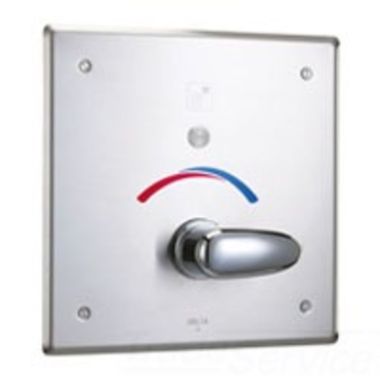 Click here to see Delta 861T166 Delta 861T166 TECK Battery-Operated Push Button Shower, Vandal Resistant, Unassembled w/ 4