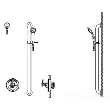 Click here to see Delta T13H152-05 Delta T13H152-05 11T Universal Shower Trim, 1.5 gpm, Chrome
