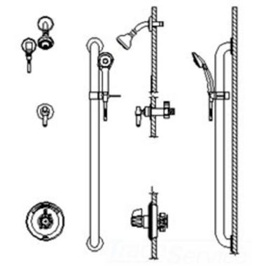 Click here to see Delta T13H333-05 Delta T13H333-05 Chrome Commercial Dual Shower Trim With Handshower