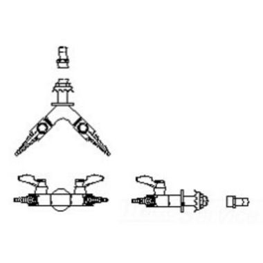Click here to see Delta W6275VAC Delta W6270VAC Wall Mount Double Ball Valve Hose Cock for Vacuum, 3/8