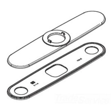 Click here to see Cleveland Faucet 42041 Cleveland 42041 Chrome Spout Escutcheon